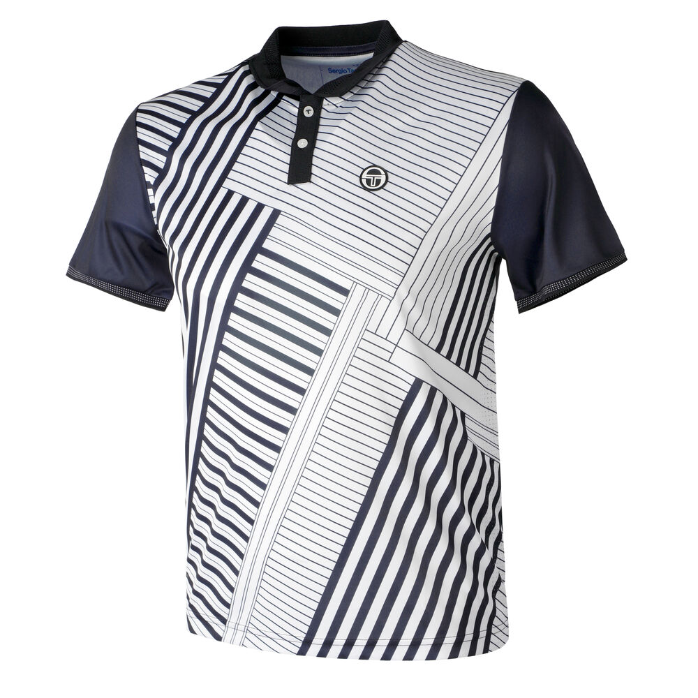 Sergio Tacchini Melbourne Polo Hommes - Bleu Foncé , Blanc