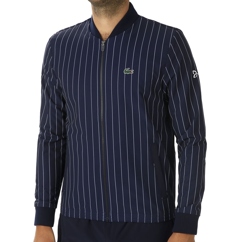 Lacoste Novak Djokovic Veste De Survêtement Hommes - Bleu Foncé , Blanc
