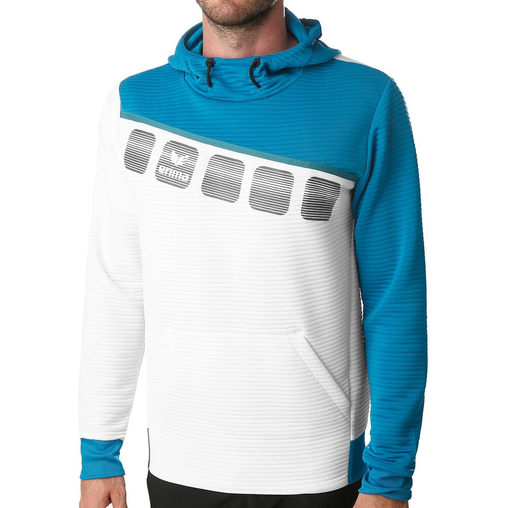 Erima 5-C Sweat à Capuche Hommes - Blanc , Turquoise