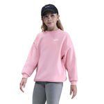 Vêtements Nike Nike Club Fleece Oversized Crew Sweat-shirt Filles-Rosé