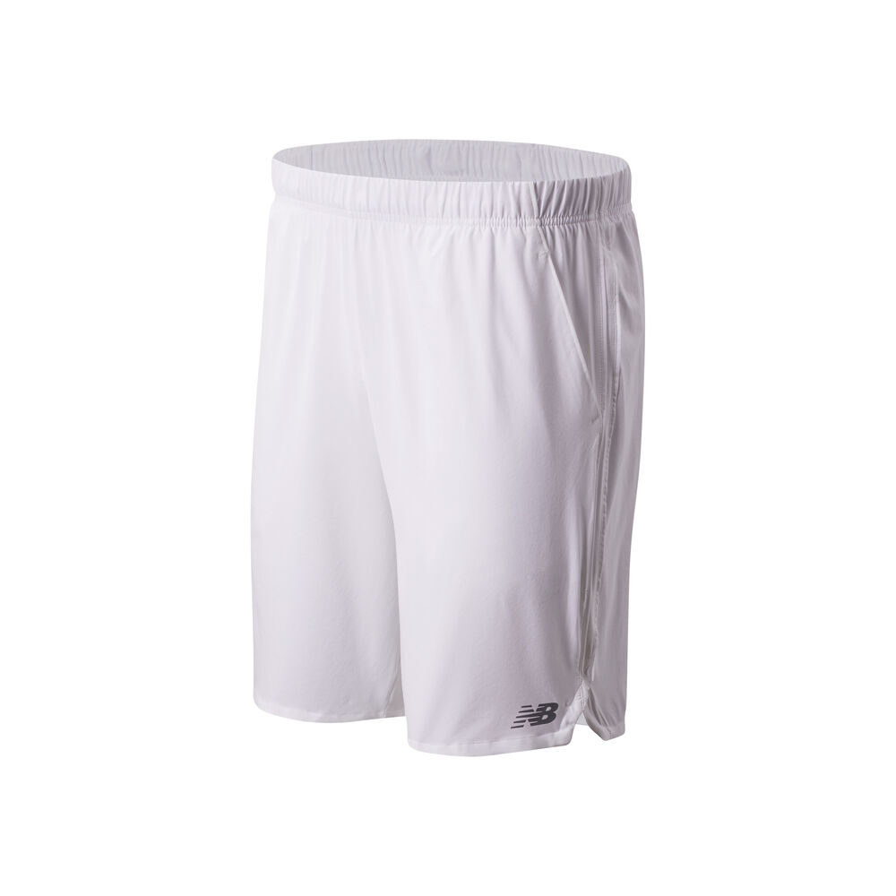 New Balance Rally 9in Shorts Hommes - Blanc , Noir