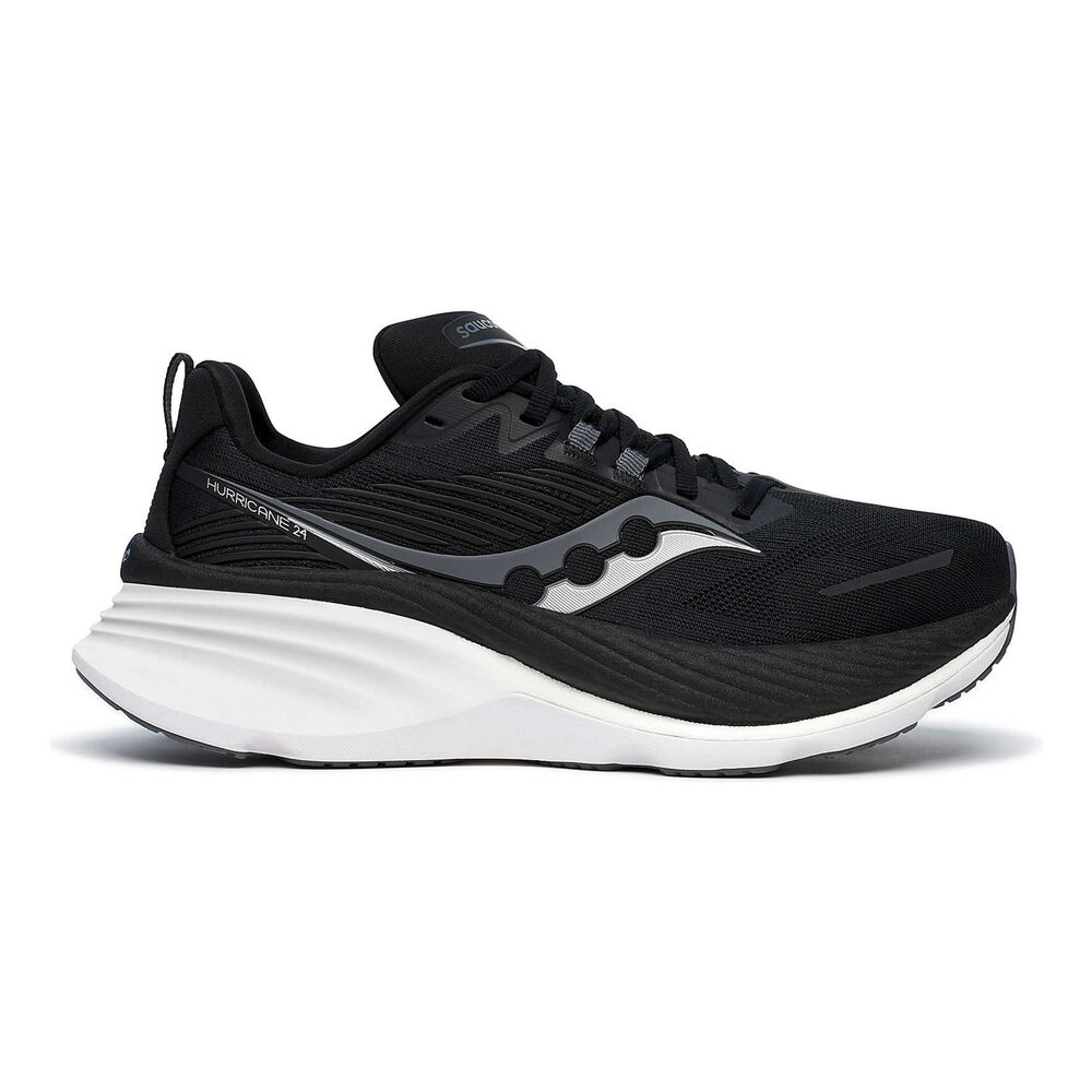 Saucony Hurricane 24 Chaussure De Running Avec Stabilisateurs Femmes-Noir,Gris