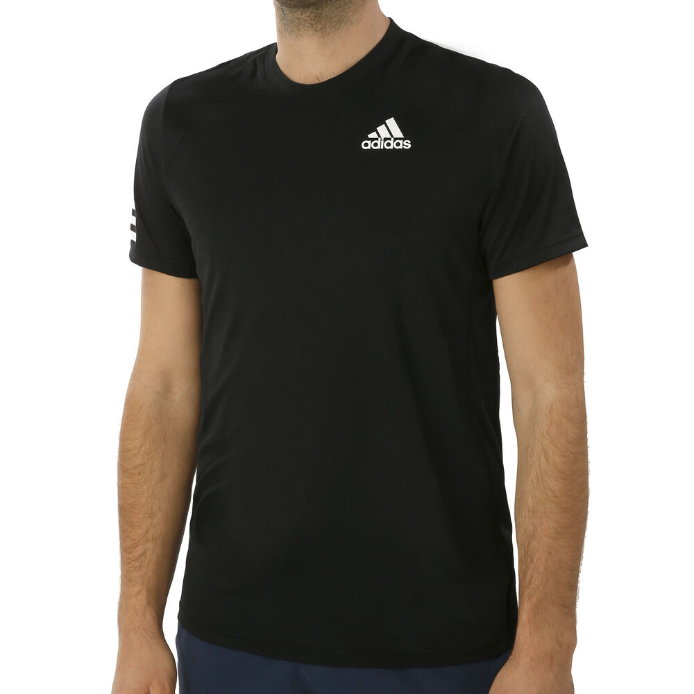 adidas Club 3-Stripes T-shirt Hommes - Noir , Blanc