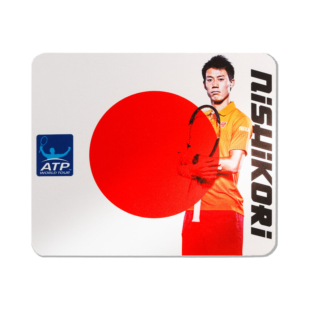 ATP Nishikori Tapis De Souris - Blanc , Orange