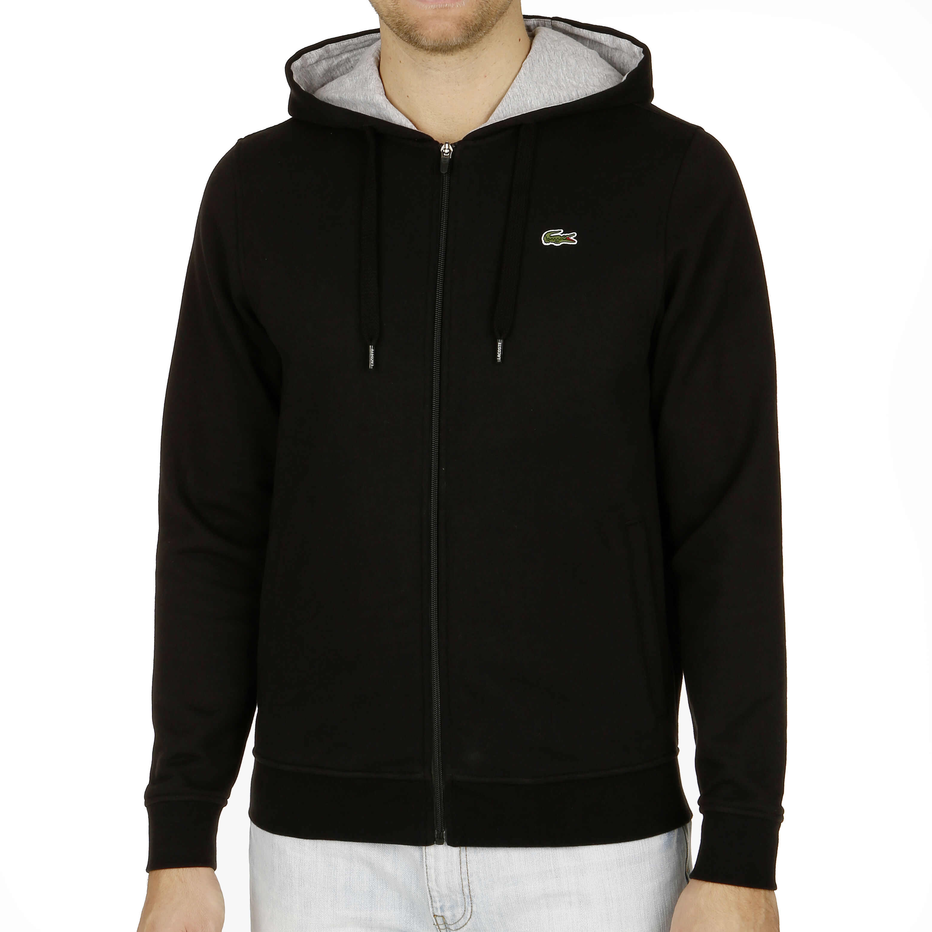 Gilet En Coton Hommes Noir Gris Clair