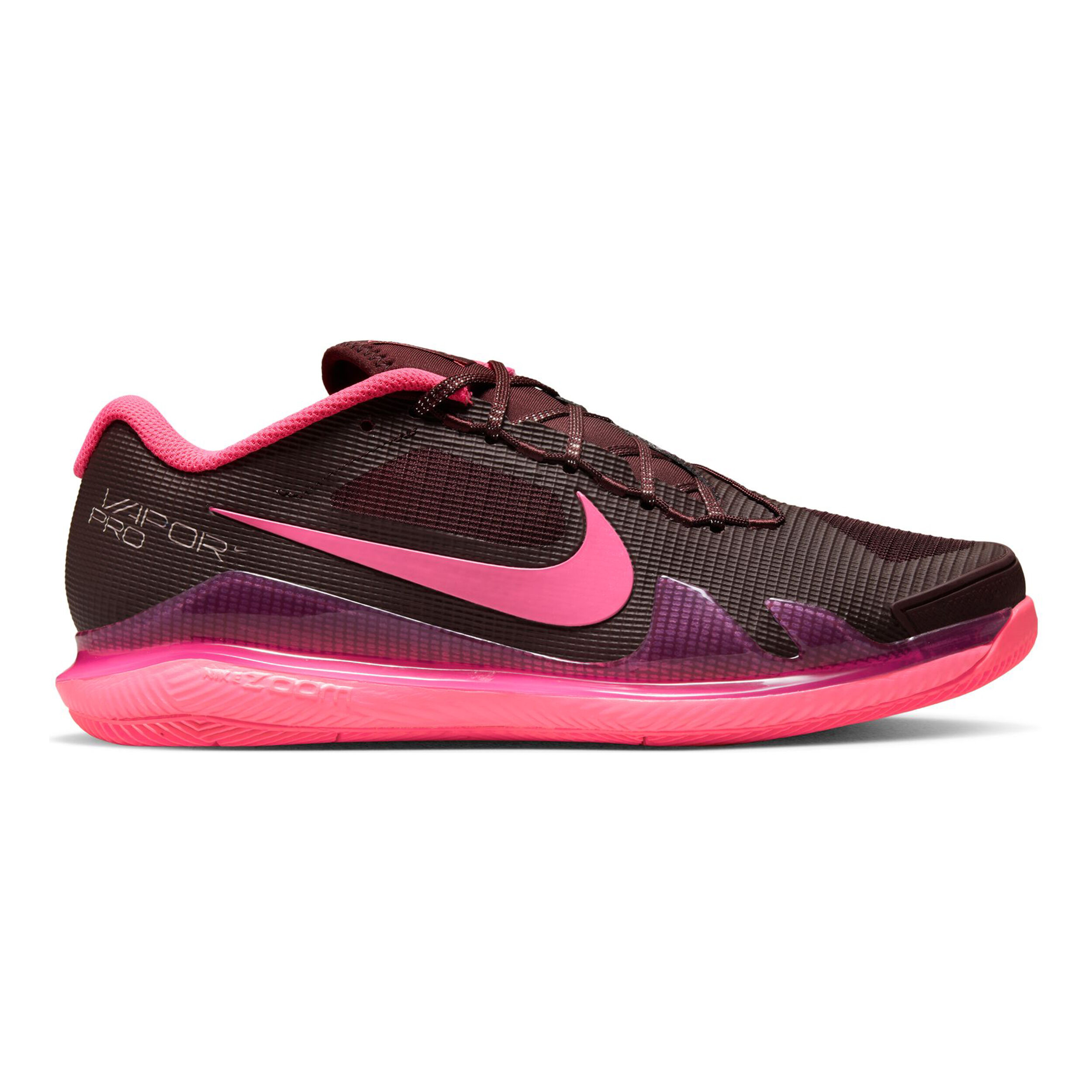 Air Zoom Vapor Pro Premium Chaussures Toutes Surfaces Femmes Rouge Fonce Pink
