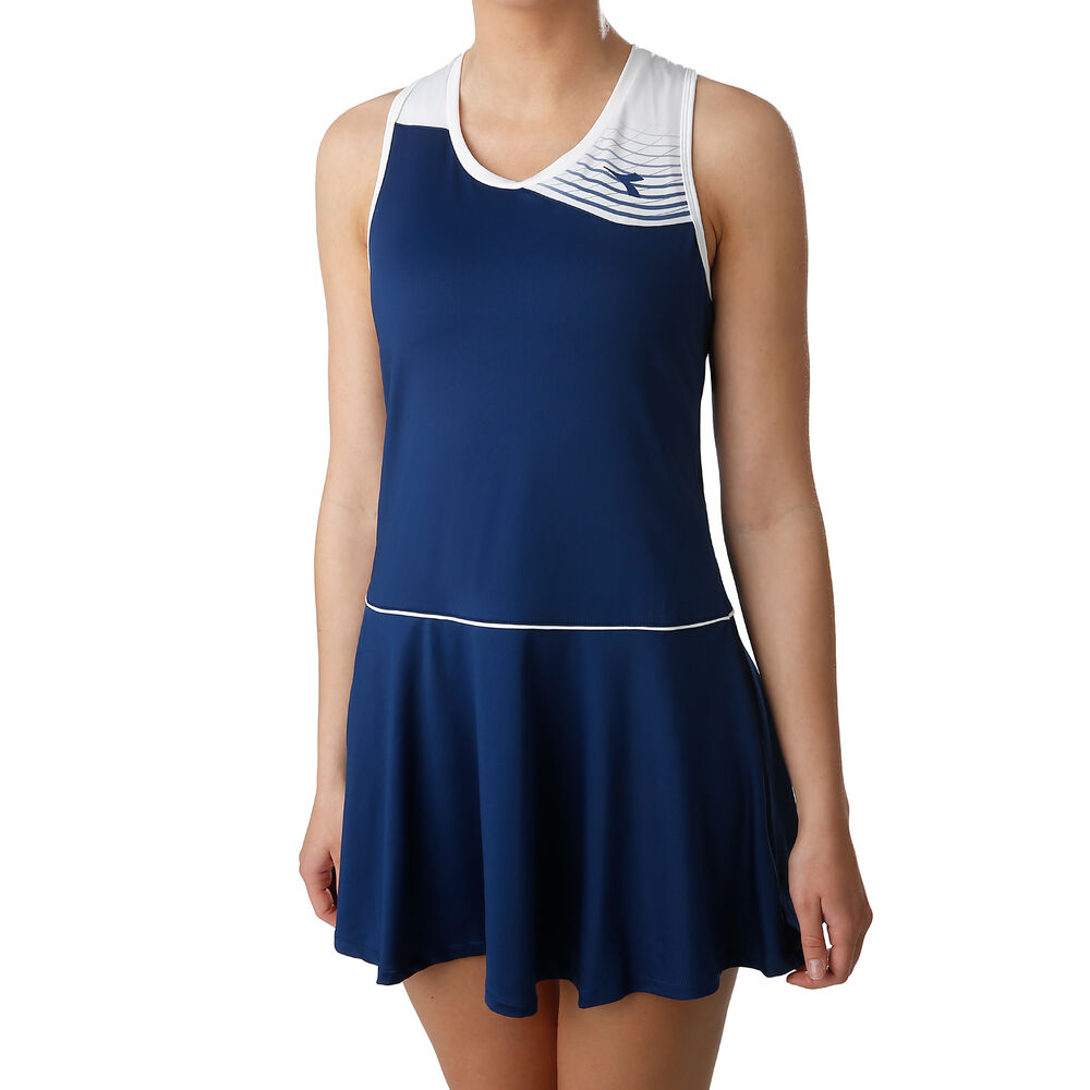 Diadora Court Robe Femmes - Bleu Foncé , Blanc