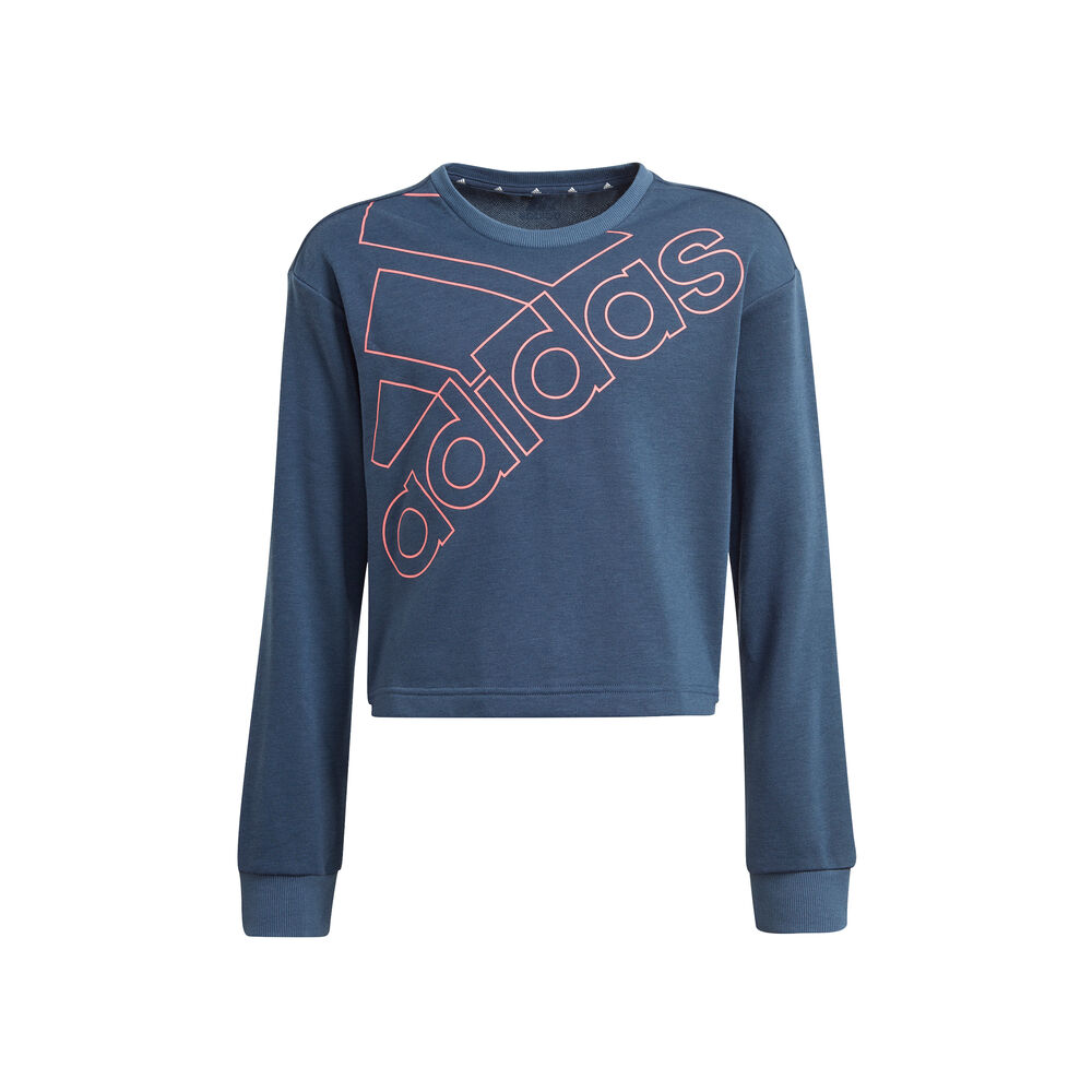 adidas Essentials Logo Graphics Sweat-shirt Filles - Bleu Foncé , Rosé