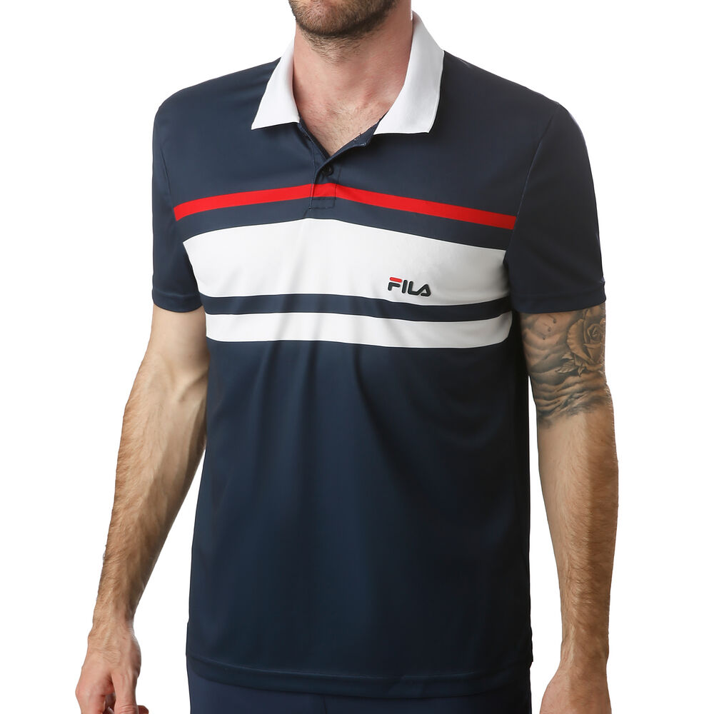 Fila Tony Polo Hommes - Bleu Foncé , Blanc