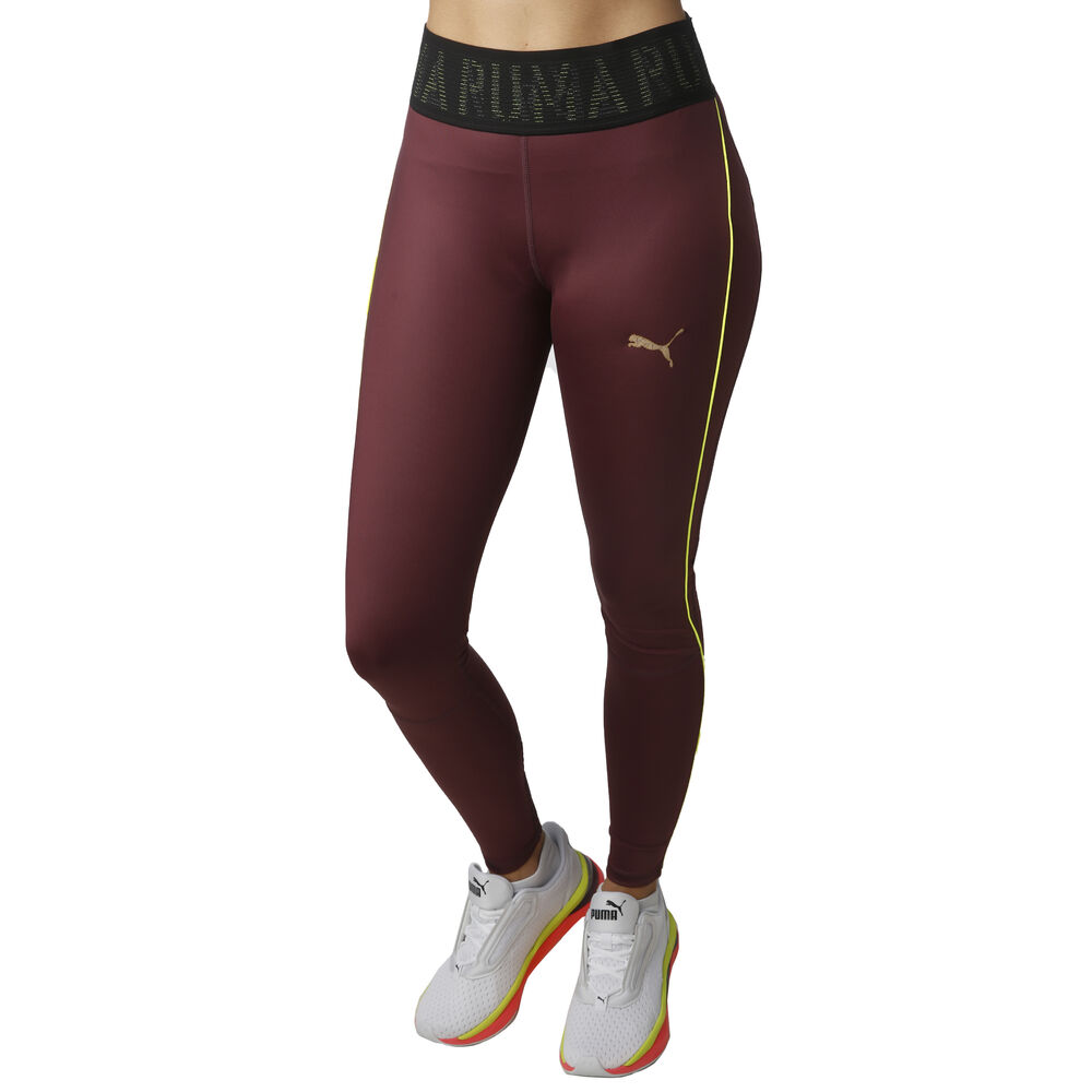 Puma Shift Collant Tight Femmes - Rouge Foncé , Jaune