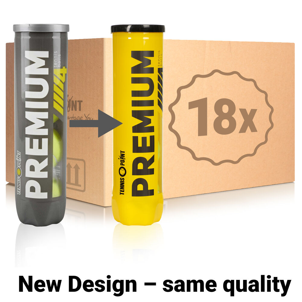 Tennis-Point Premium Tennisball 18 Tubes De 4 En Carton