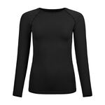 Vêtements Odlo Odlo BL Top Crew Neck Performance Light Eco Haut Manches Longues Femmes-Noir