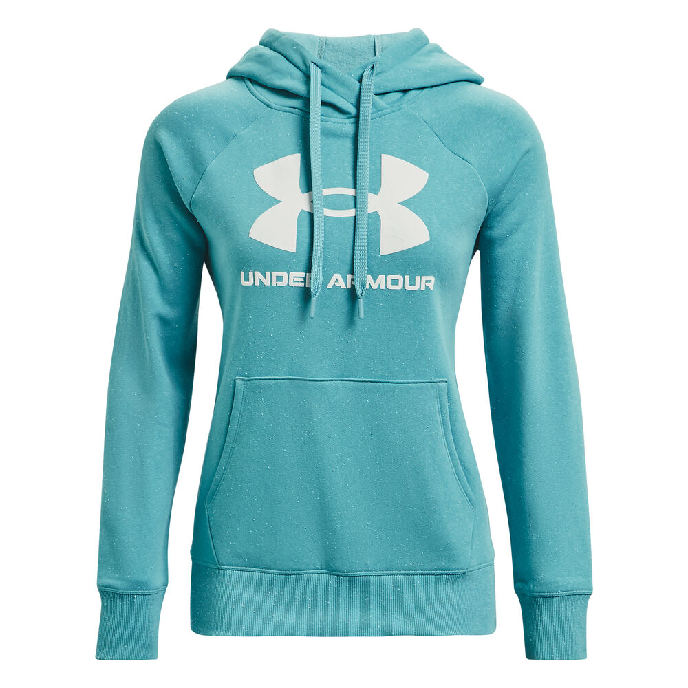 Under Armour Rival Logo Sweat à Capuche Femmes - Turquoise , Blanc