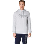 V&ecirc;tements ASICS ASICS Logo Oth Sweat &Agrave; Capuche Hommes-Gris Clair