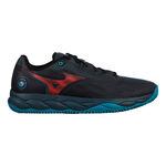 Chaussures de padel Mizuno Mizuno Wave Enforce Court Chaussures Padel Hommes-Bleu Foncé,Corail
