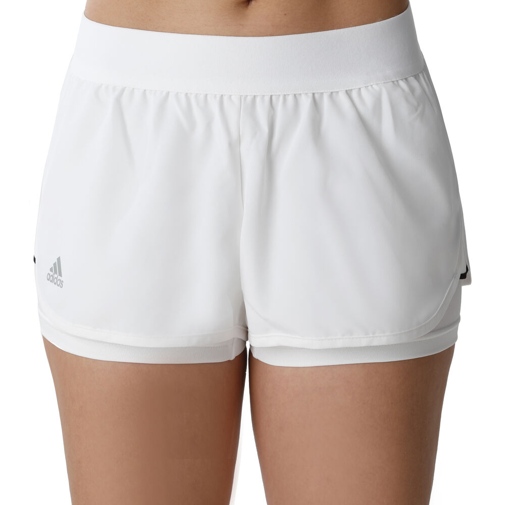 adidas Club Shorts Femmes - Blanc , Argent