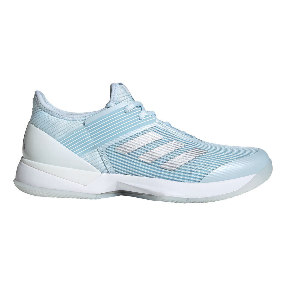 adidas Adizero Ubersonic 3 Chaussures Toutes Surfaces Femmes - Bleu Clair , Argent