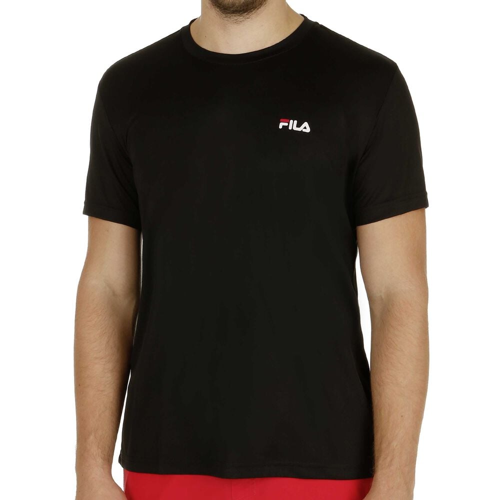 Fila Logo T-shirt Hommes - Noir