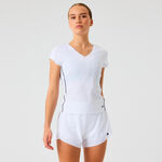 V&ecirc;tements de tennis Bj&ouml;rn Borg Bj&ouml;rn Borg Ace V-Neck T-Shirt T-shirt Femmes-blanc