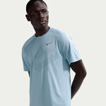 V&ecirc;tements Nike Nike Stride Maillot de course Hommes - bleu clair, argent