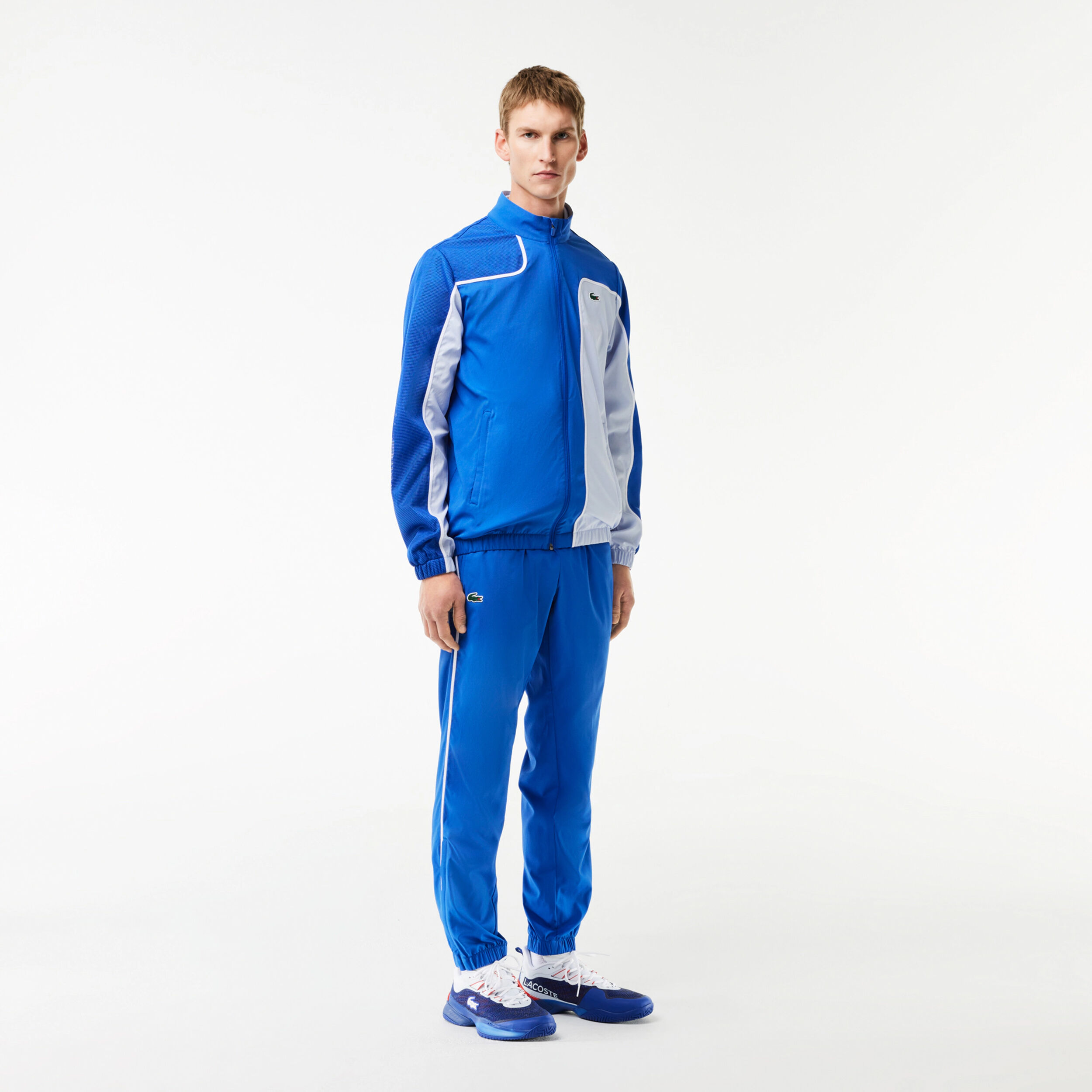 Buy Lacoste Tennis Overall Colourblock Survetement Hommes Bleu Blanc online Tennis Point FR