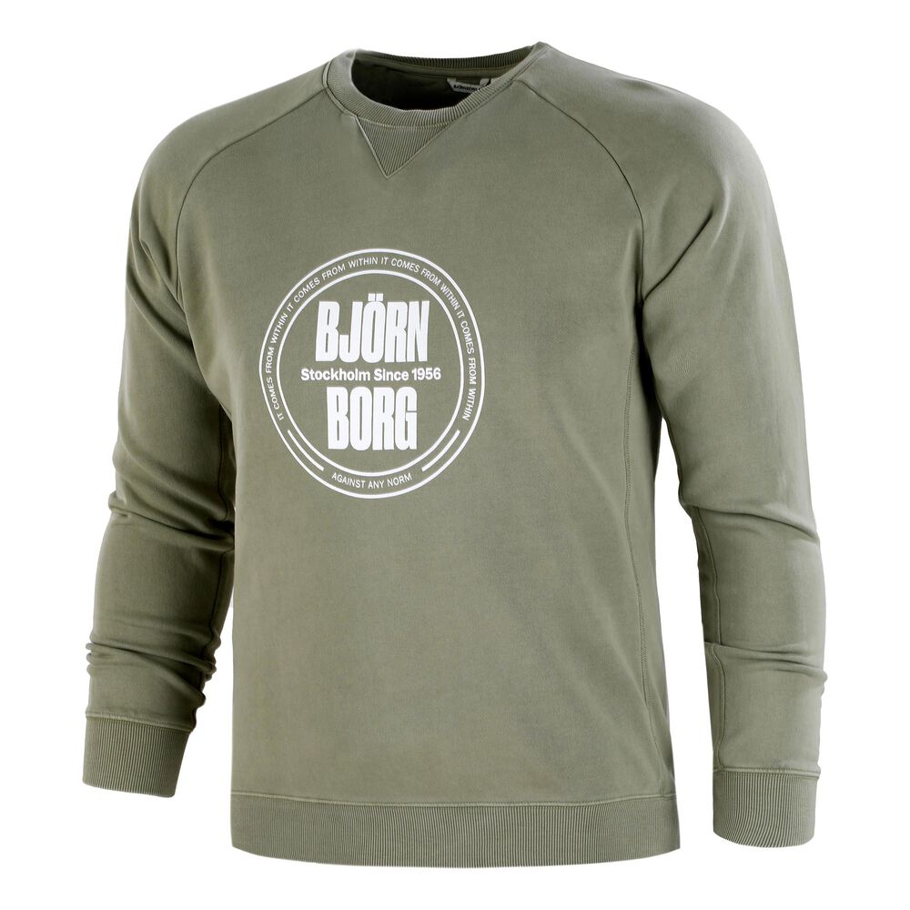 Björn Borg Borg Haut Manches Longues Hommes - Vert , Blanc