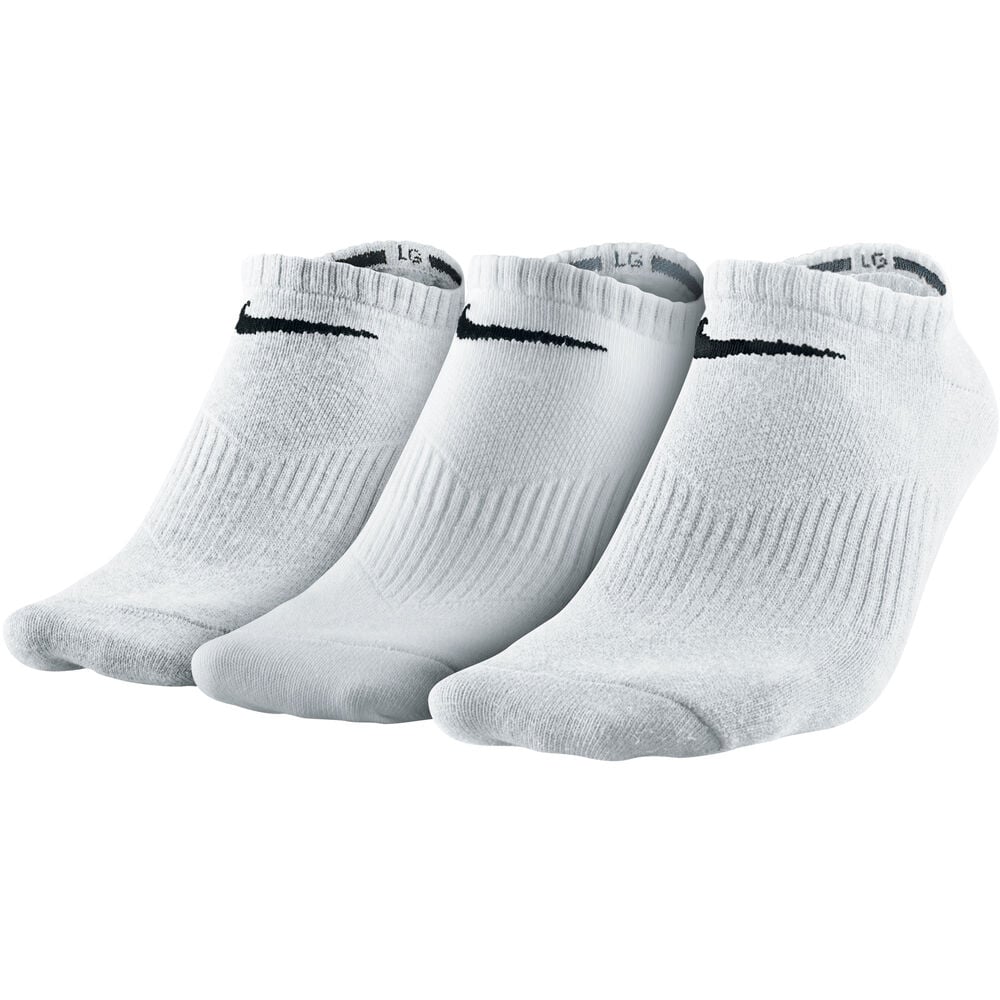 Nike Lightweight No Show Chaussettes De Tennis Pack De 3 - Blanc , Noir