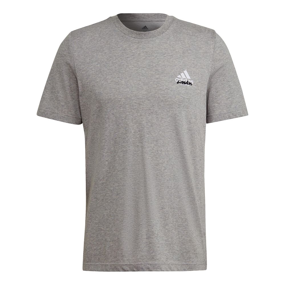 adidas London T-shirt Hommes - Gris , Blanc