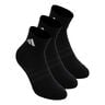 Essentials Ankle 3P Chaussettes de tennis Unisex-noir