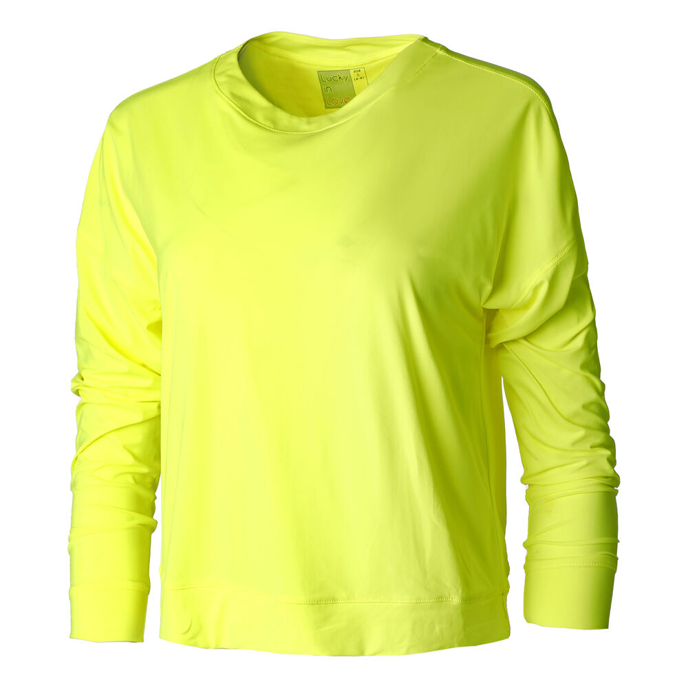 Lucky in Love Hype Haut Manches Longues Femmes - Jaunes Fluo , Jaune