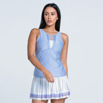 V&ecirc;tements Lucky in Love Lucky in Love Love On Top D&eacute;bardeur Tank Top Femmes-Bleu Clair