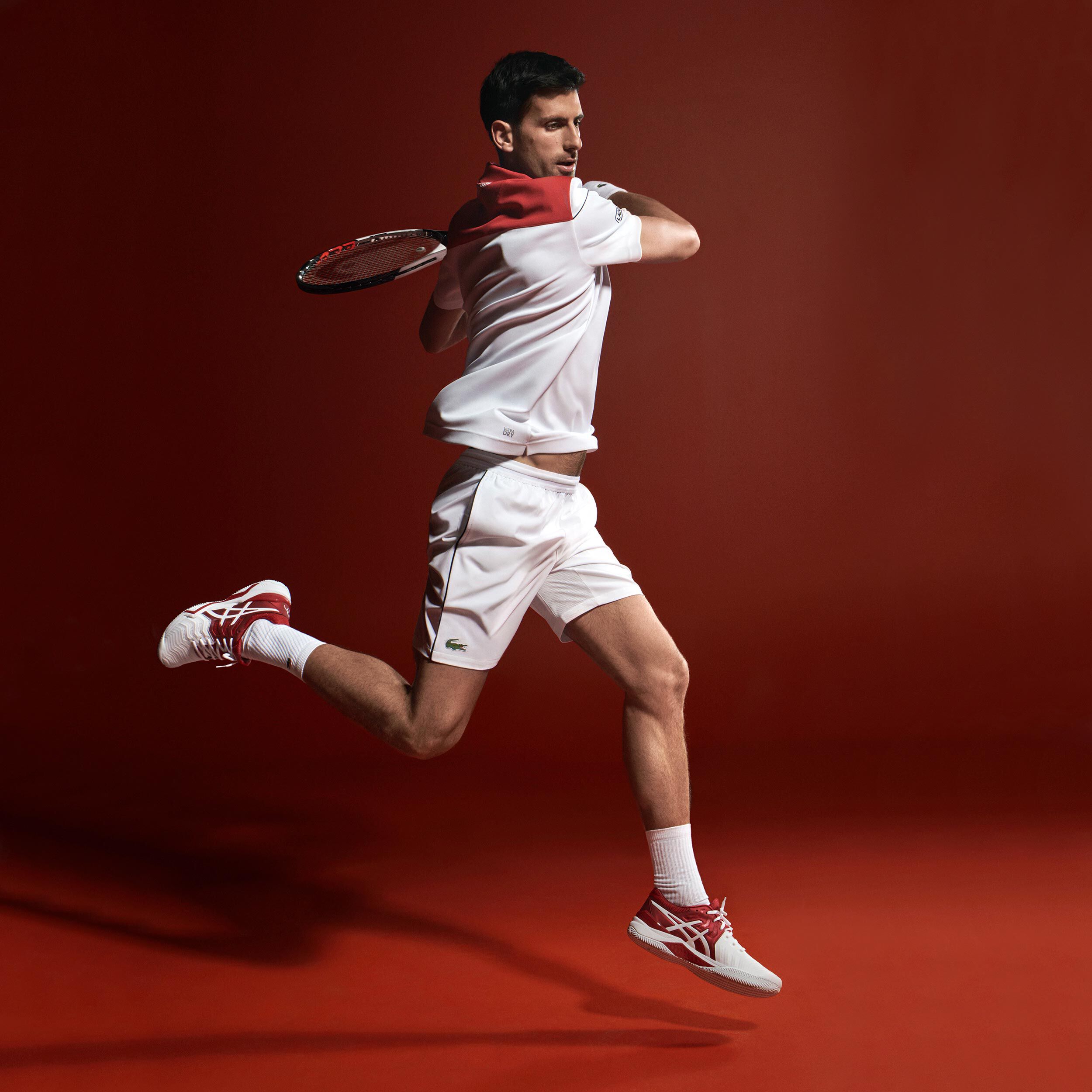 Novak Djokovic Shorts Hommes Blanc Noir