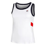 V&ecirc;tements Fila Fila Lissy D&eacute;bardeur Tank Top Femmes-Blanc,Bleu Fonc&eacute;