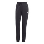 V&ecirc;tements adidas adidas Essentials Linear French Terry Cuffed Pantalon Surv&ecirc;tement Femmes-Noir,Blanc