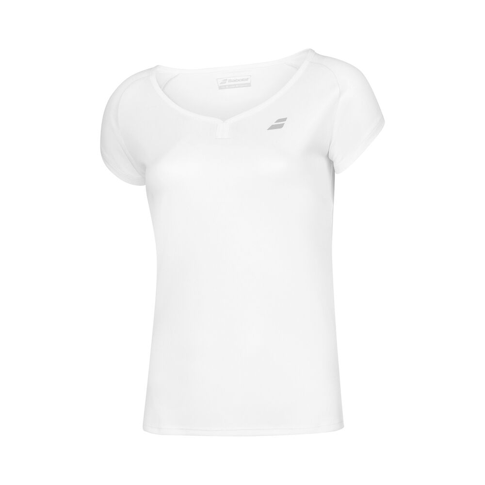 Babolat Play Capsleeve T-shirt Filles - Blanc , Gris