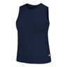 Ace Pocket Ribbed Débardeur Tank Top Femmes-Bleu Foncé