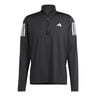 Own The Run Half Zip Camiseta De Manga Larga Hombres - Negro