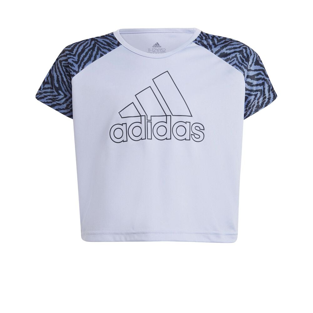 adidas Seasonal T-shirt Filles - Lilas , Gris Foncé