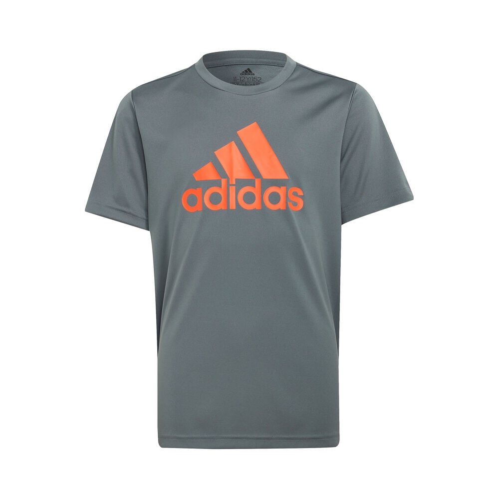 adidas Big Logo T-shirt Garçons - Gris , Orange
