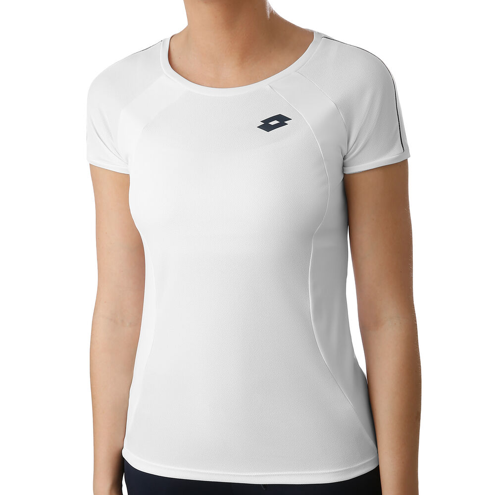Lotto Squadra PL T-shirt Femmes - Blanc , Gris Foncé