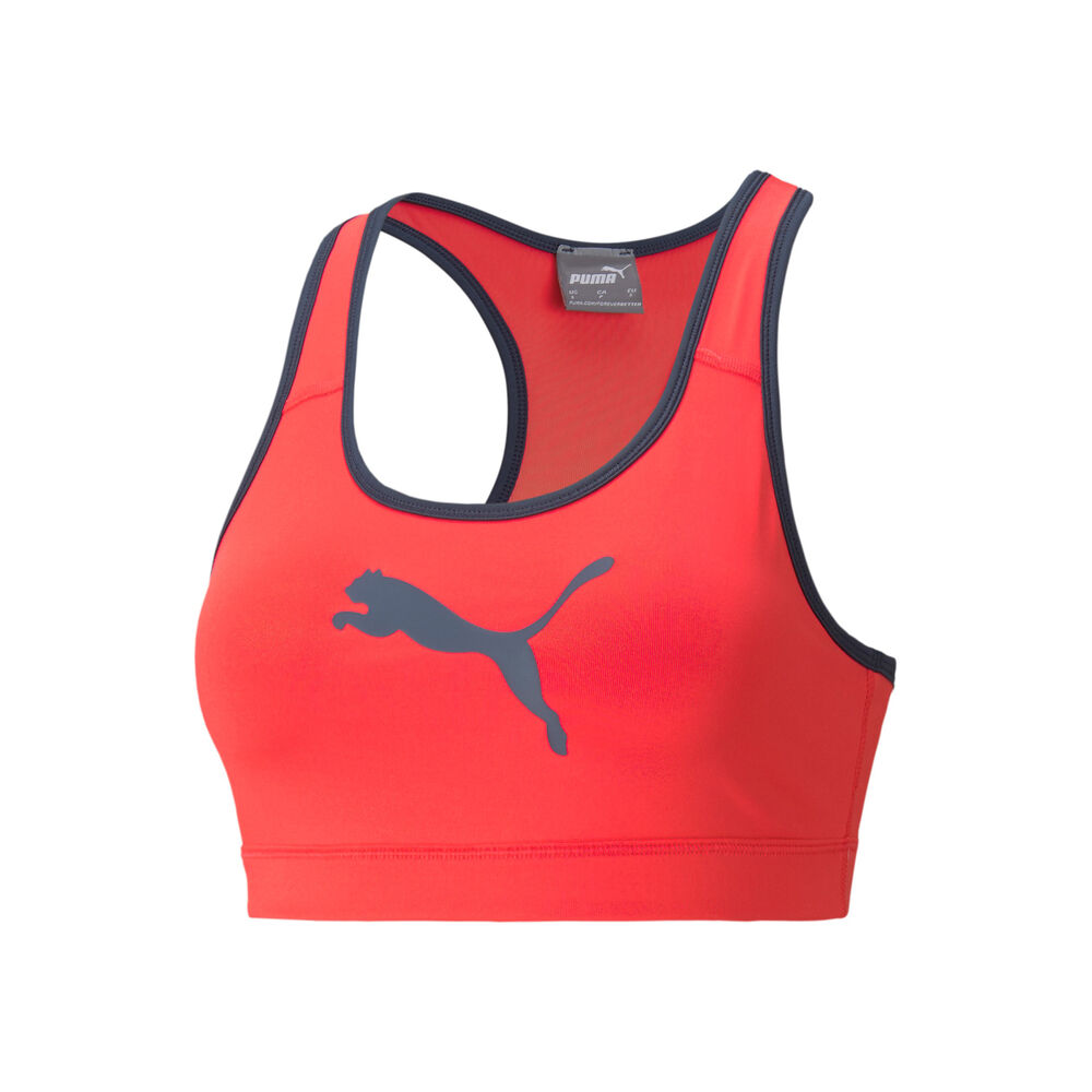 Puma Mid Impact 4Keeps Soutien-gorge Sport Femmes - Corail , Gris Foncé