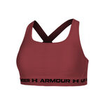 Vêtements Under Armour Under Armour Crossback Mid Soutien-gorge Sport Femmes-Rouge Vin