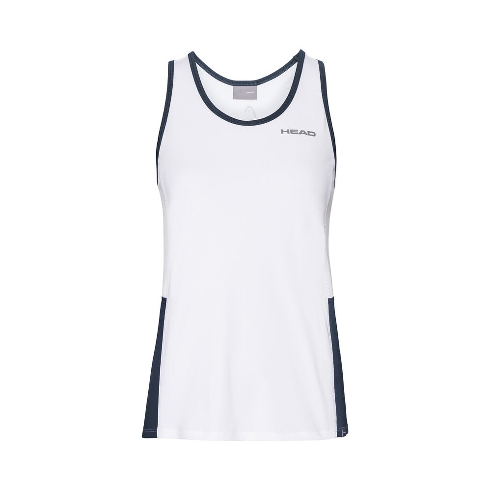 HEAD Club Débardeur Tank Top Filles - Blanc , Bleu Foncé