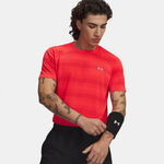 V&ecirc;tements Under Armour Under Armour Velociti  Maillot de course Hommes-rouge, argent