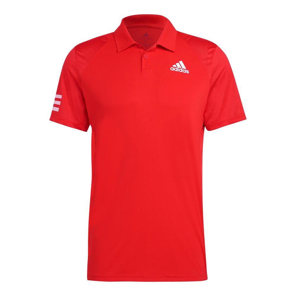 adidas Club 3-Stripes Polo Hommes - Rouge , Blanc