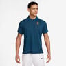 Court Heritage Polo Hommes-Bleu Gris, Vert