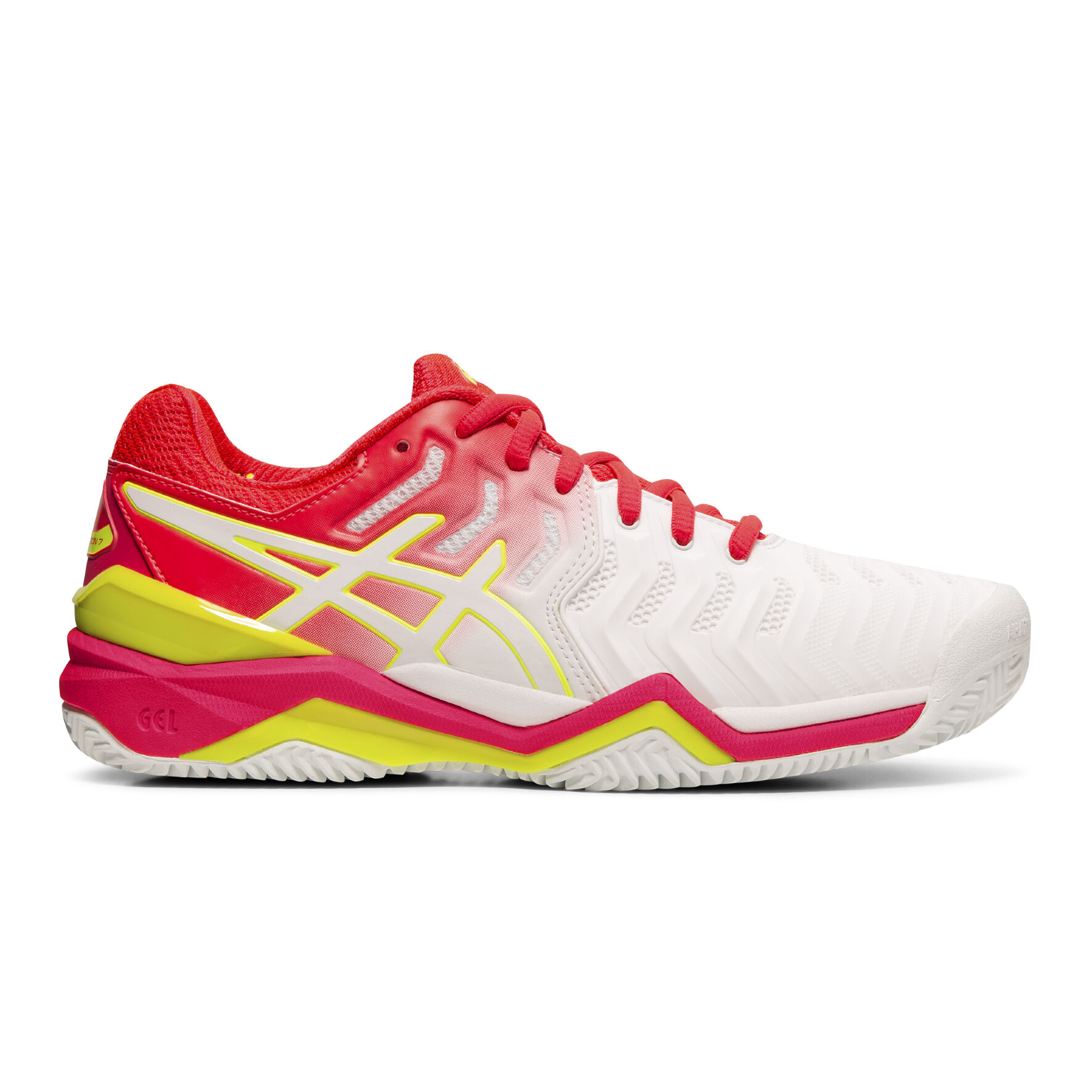 Buy ASICS Gel Resolution 7 Clay Chaussure Terre Battue Femmes Blanc Pink online Tennis Point FR