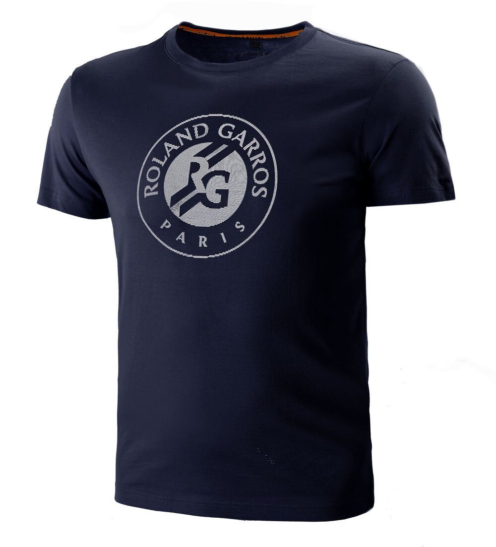 Lacoste Logo T-shirt Hommes - Bleu Foncé , Blanc