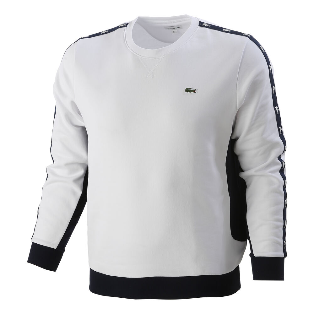 Lacoste Sweat-shirt Hommes - Blanc , Bleu Foncé