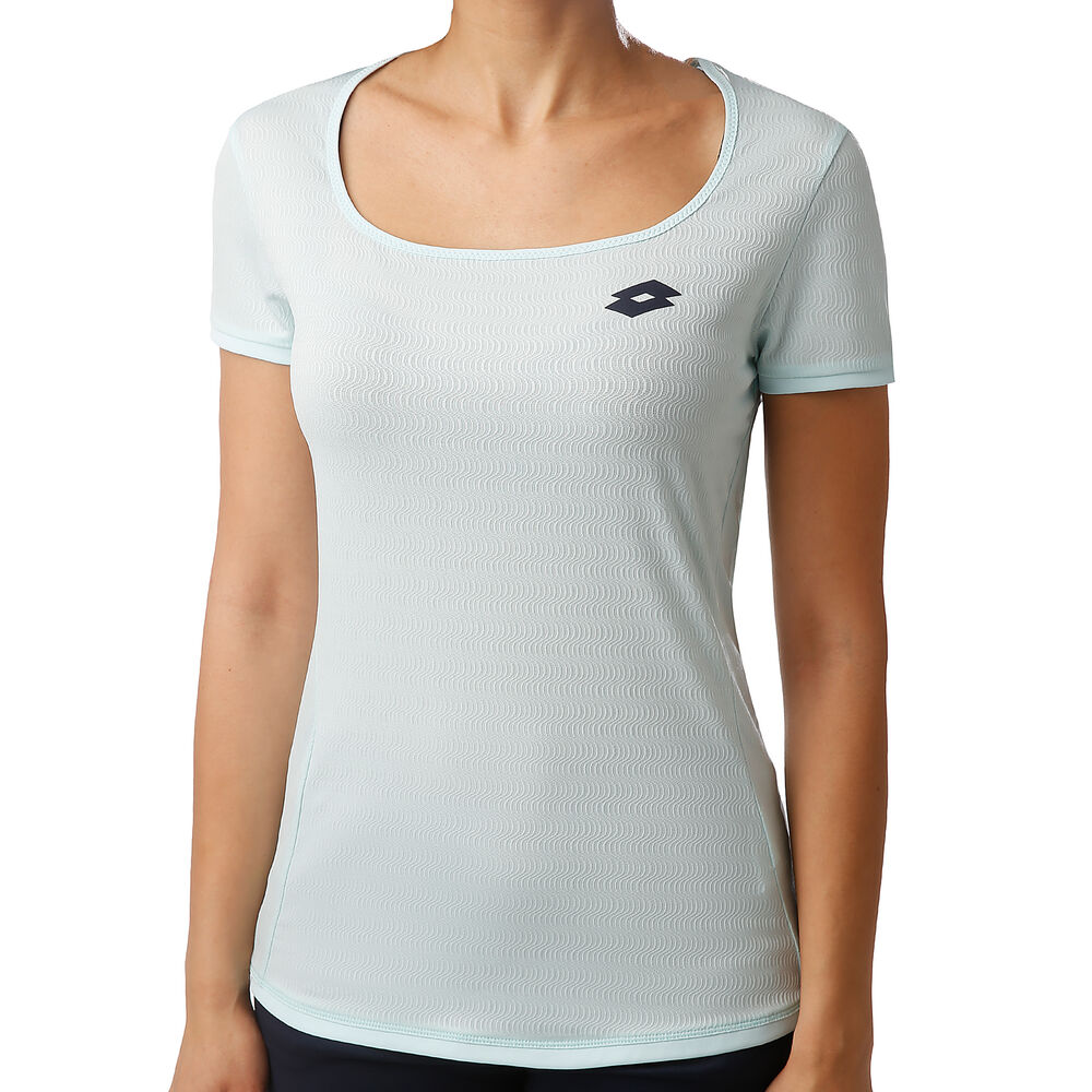 Lotto Tech PL T-shirt Femmes - Bleu Clair , Noir